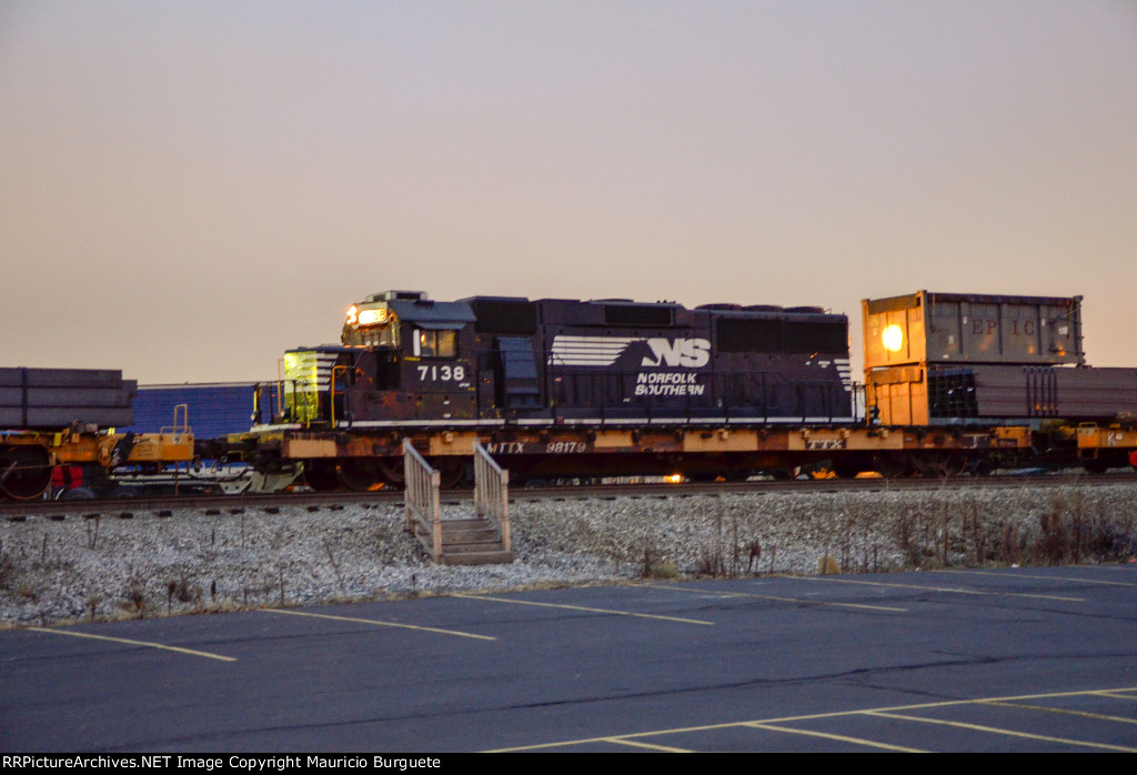 NS GP60 Locomotive making moves in the yard